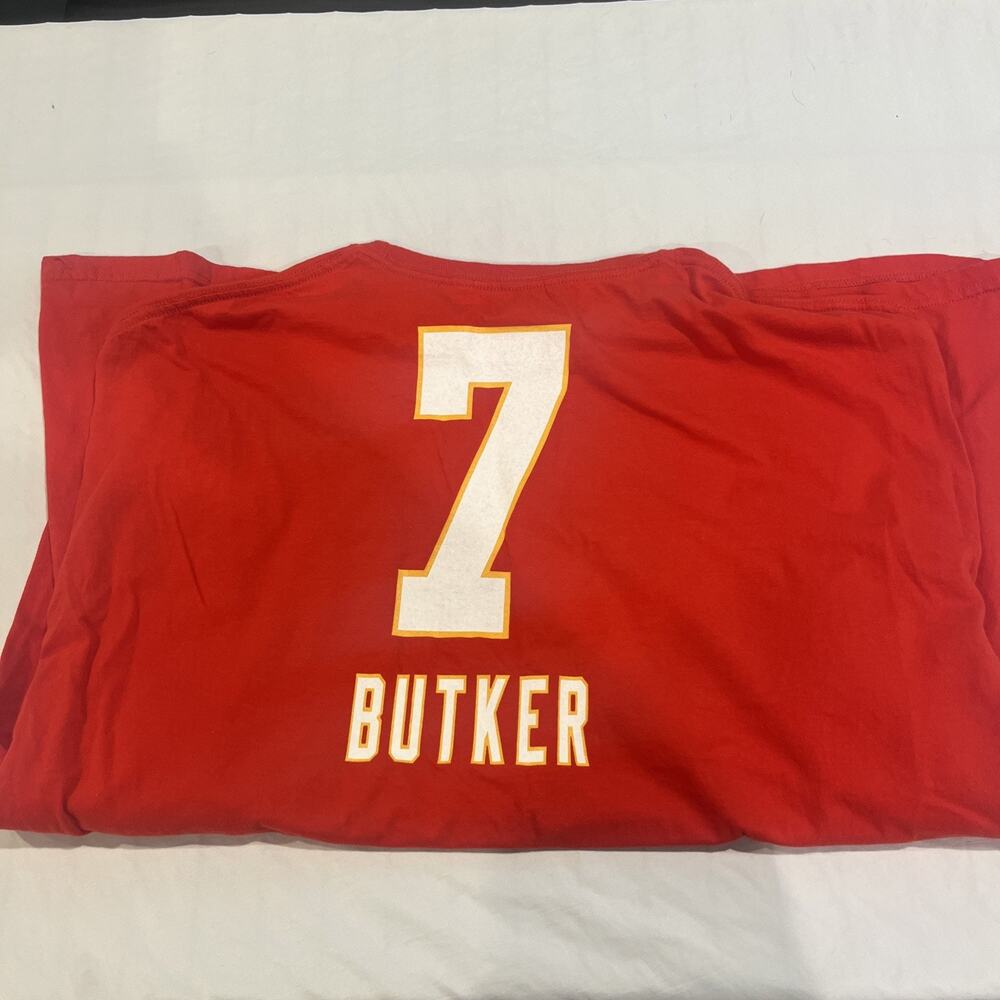 Kansas City Chiefs Fanatics 3XL #7 Butker T-shirt Red Short Sleeve